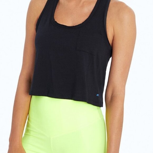 Marika Tops - NWT Marika Cycle House Black Crop Racerback Tank / Size XL